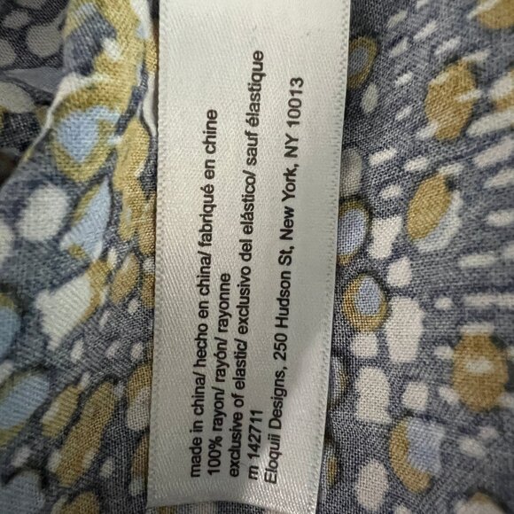 ELOQUII Elements Mixed Dot Print Midi Dress w/ Smocked Bodice Women's Size 18/20 - Picture 4 of 9